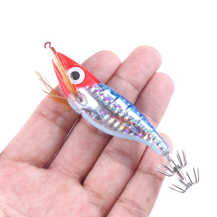 HENGJIA SJB012 Night Light Simulation Shrimp Squid Needle Pesca in mare Esca finta, SJB012 (10 Colors Bagged)