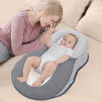 Cuscino per l'allattamento al seno del bambino Sdraiato che allatta il cuscino del pendio del latte anti-sputare, Pillow Gray