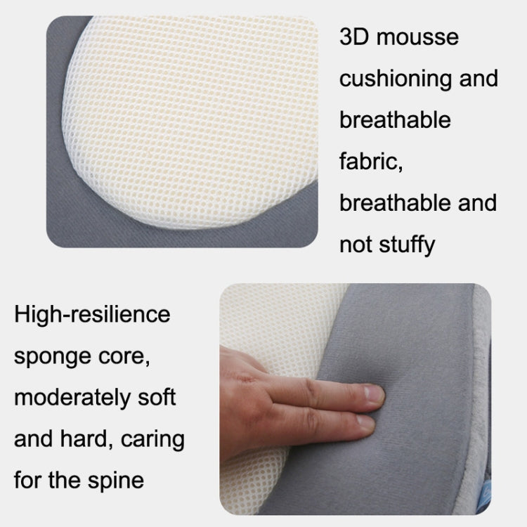 Cuscino per l'allattamento al seno del bambino Sdraiato che allatta il cuscino del pendio del latte anti-sputare, Pillow Gray
