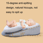Cuscino per l'allattamento al seno del bambino Sdraiato che allatta il cuscino del pendio del latte anti-sputare, Pillow Gray
