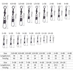 HENGJIA SS007 50 pz/borsa B-pin Connettore 8 Forma Girevole Loop Accessori, 1/0+5B (60mm), 2/0+5B (57mm), 3/0+6B (67mm), 4/0+6B (70mm), 5/0+6B (78mm), 1+5B (56mm), 2+4B (49mm), 3+4B (49mm), 4+4B (45mm), 5+3B (42mm), 6+3B (41mm), 7+3B (39mm), 8+2B (34mm...