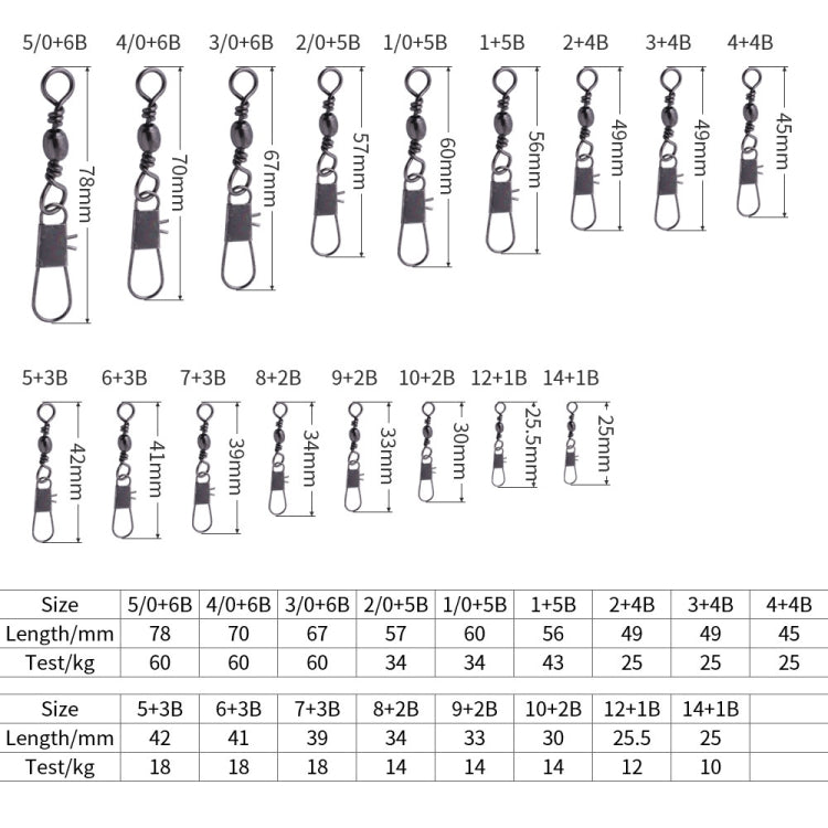 HENGJIA SS007 50 pz/borsa B-pin Connettore 8 Forma Girevole Loop Accessori, 1/0+5B (60mm), 2/0+5B (57mm), 3/0+6B (67mm), 4/0+6B (70mm), 5/0+6B (78mm), 1+5B (56mm), 2+4B (49mm), 3+4B (49mm), 4+4B (45mm), 5+3B (42mm), 6+3B (41mm), 7+3B (39mm), 8+2B (34mm...