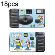 Adesivi decorativi per cartoni animati impermeabili con fotocamera a pellicola retrò senza fotocamera, 27pcs Click, 27pcs LFANI, 24pcs Illustration, 27pcs Illustration, 27pcs Happy Day, 27pcs Holidays, 18pcs Sking, 12pcs Cheers, 27pcs Friend           ...