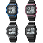 SKMEI 1998 Orologio multifunzione impermeabile con sensore di ghiaccio a conchiglia trasparente per sport all'aria aperta, 1998 Blue, 1998 White, 1998 Purple, 1998 Black