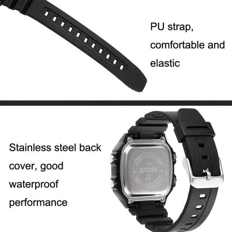 SKMEI 1998 Orologio multifunzione impermeabile con sensore di ghiaccio a conchiglia trasparente per sport all'aria aperta, 1998 Blue, 1998 White, 1998 Purple, 1998 Black