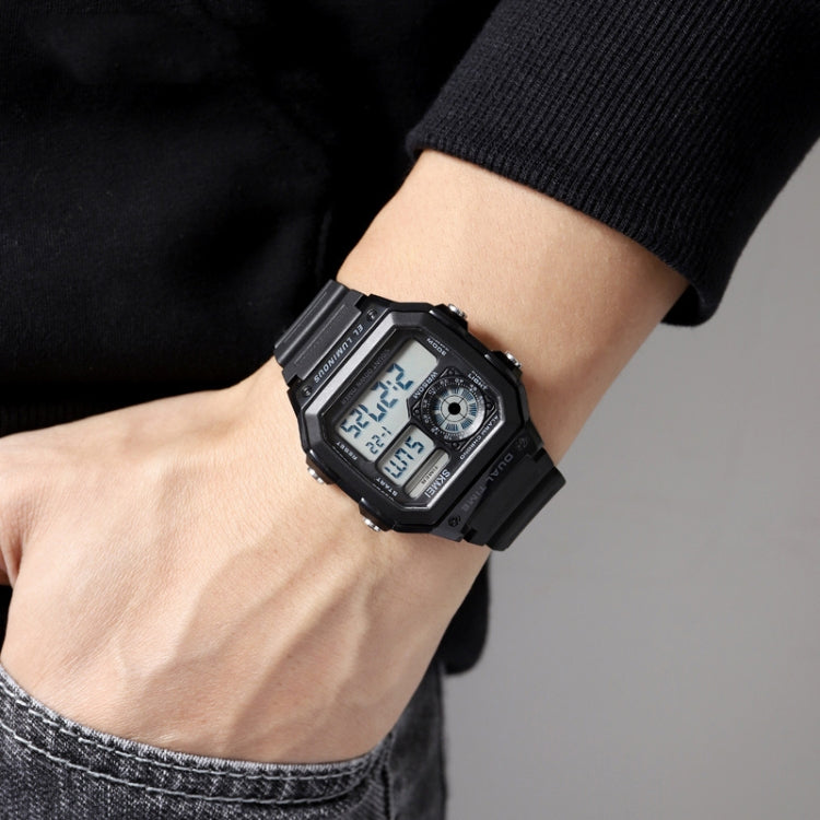 SKMEI 1998 Orologio multifunzione impermeabile con sensore di ghiaccio a conchiglia trasparente per sport all'aria aperta, 1998 Blue, 1998 White, 1998 Purple, 1998 Black