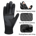 Guanti da ciclismo caldi antiscivolo impermeabili per sport all'aria aperta touch screen, S, M, L, XL