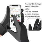 Guanti da ciclismo caldi antiscivolo impermeabili per sport all'aria aperta touch screen, S, M, L, XL