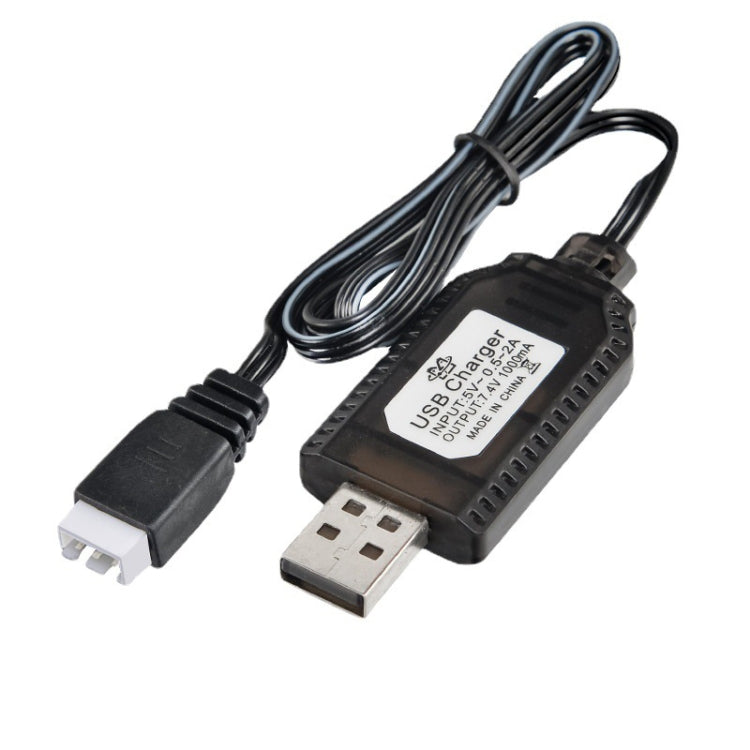 2pcs 7.4V Caricabatteria al litio Accessori per aerei giocattolo Cavo dati USB