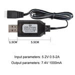Caricabatteria USB 7.4V per batterie ricaricabili XH-3P