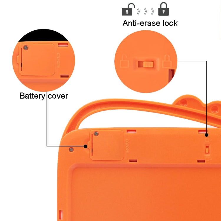 Lavagna LCD da 10 pollici Cartoon Dinosaur Lavagna colorata per bambini, 10 inch (Light Pink), 10 inch (Light Blue)