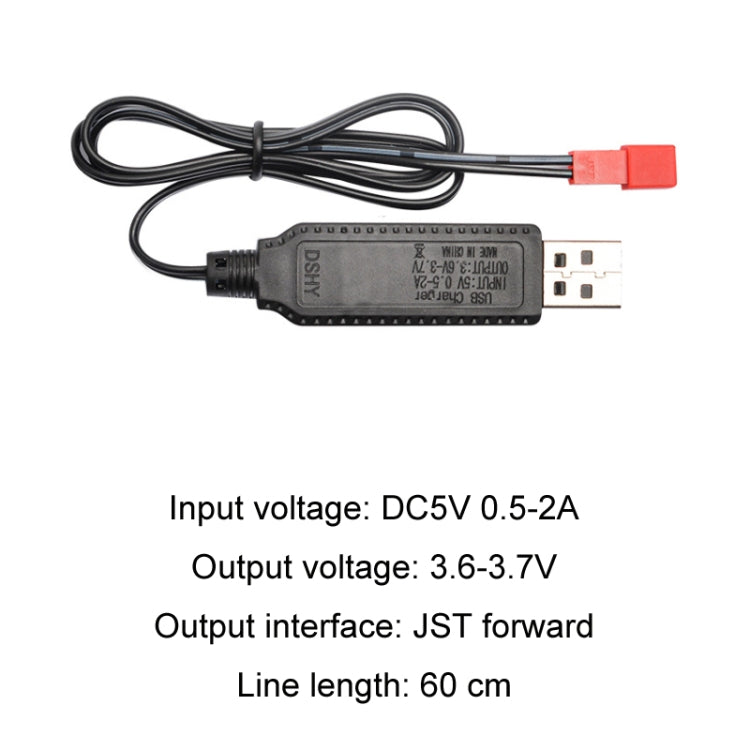 Cavo ricarica 3.7V con chip protezione USB 60cm