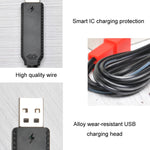 Cavo ricarica 3.7V con chip protezione USB 60cm