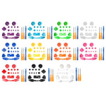 Per controller Xbox Series X Thumbstick LB RB Bumper Pulsanti di attivazione con accessori per cacciavite, Black, White, Blue, Light Blue, Red, Rose Red, Orange, Purple, Green, Yellow, Transparent