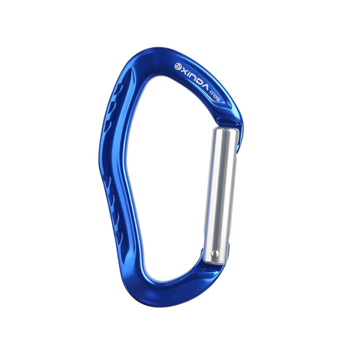 XINDA 22KN Rock Climbing Straight Quickdraw Moschettone in alluminio con fibbia a molla, XD-8126 (Blue), XD-8126 (Black), XD-8126 (Red), XD-8126 (Orange), XD-8126 (Silver)