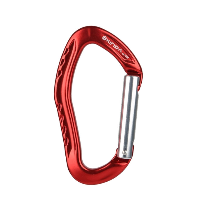 XINDA 22KN Rock Climbing Straight Quickdraw Moschettone in alluminio con fibbia a molla, XD-8126 (Blue), XD-8126 (Black), XD-8126 (Red), XD-8126 (Orange), XD-8126 (Silver)