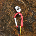 XINDA 22KN Rock Climbing Straight Quickdraw Moschettone in alluminio con fibbia a molla, XD-8126 (Blue), XD-8126 (Black), XD-8126 (Red), XD-8126 (Orange), XD-8126 (Silver)