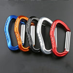 XINDA 22KN Rock Climbing Straight Quickdraw Moschettone in alluminio con fibbia a molla, XD-8126 (Blue), XD-8126 (Black), XD-8126 (Red), XD-8126 (Orange), XD-8126 (Silver)