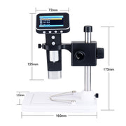 DM1 Microscopio digitale portatile Smart Wireless 500X HD con schermo da 3,5 pollici Microscopio portatile portatile per bambini, with Stand, without Stand