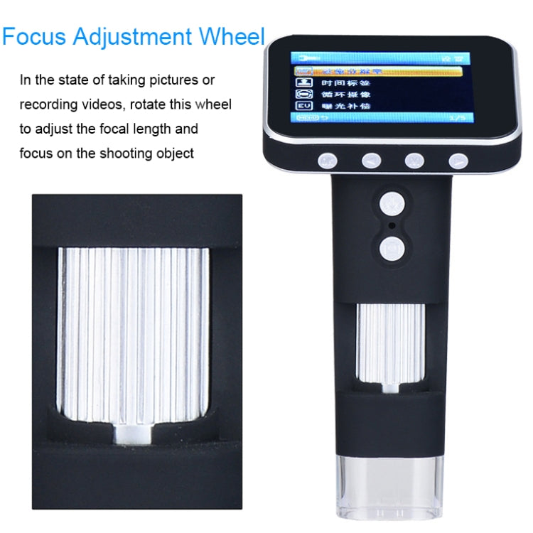 Microscopio digitale portatile wireless 500X con schermo 3,5"