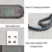 2pcs 7.4V Smart Chip Protection USB Plug Cavo di ricarica per batteria al litio