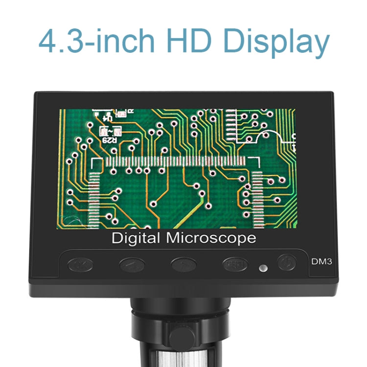 Microscopio digitale portatile con schermo LED HD 4,3 pollici