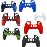 Per custodia protettiva in silicone per controller PS5, White, Red, Blue, Black, Camouflage Blue, Camouflage Red, Camouflage Green