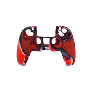 Per custodia protettiva in silicone per controller PS5, White, Red, Blue, Black, Camouflage Blue, Camouflage Red, Camouflage Green
