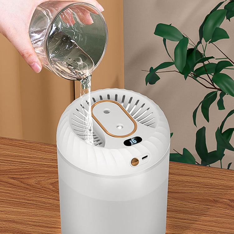 Umidificatore a doppio ugello da 3000 ml con display digitale temporizzato e luce ambientale colorata