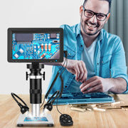 Microscopio digitale per ispezione di manutenzione multifunzionale con display HD da 7 pollici 1200X, 1200X 7-Inch