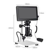 Microscopio digitale per ispezione di manutenzione multifunzionale con display HD da 7 pollici 1200X, 1200X 7-Inch