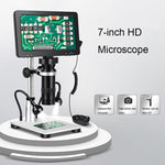 Microscopio digitale con display HD 7" e ingrandimento 1200X