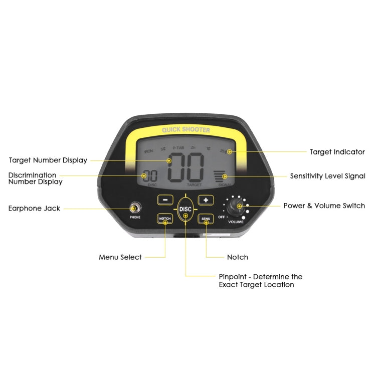 Metal detector sotterraneo LCD 3,1" MD4060