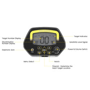 Metal detector sotterraneo LCD da 3,1 pollici, MD4060