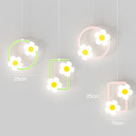 Lampadario caldo girasole sul comodino della camera dei bambini, Round Green Warm Light, Round Green White Light, Round Green 3 Color Dimmer, Round Pink Warm Light, Round Pink White Light, Round Pink 3 Color Dimmer, Square Green Warm Light             ...