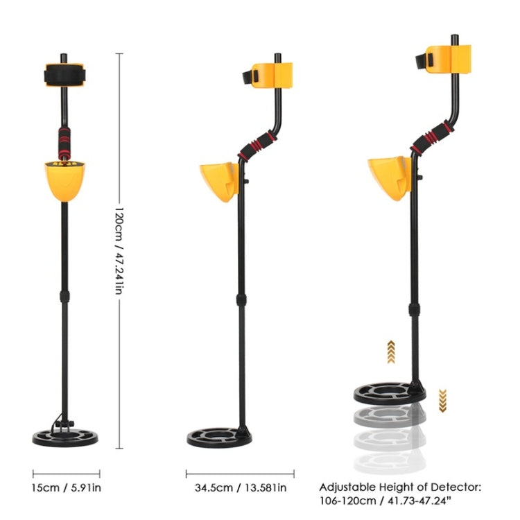 Metal Detector con display LCD ad alta sensibilità MD9020C, MD9020C