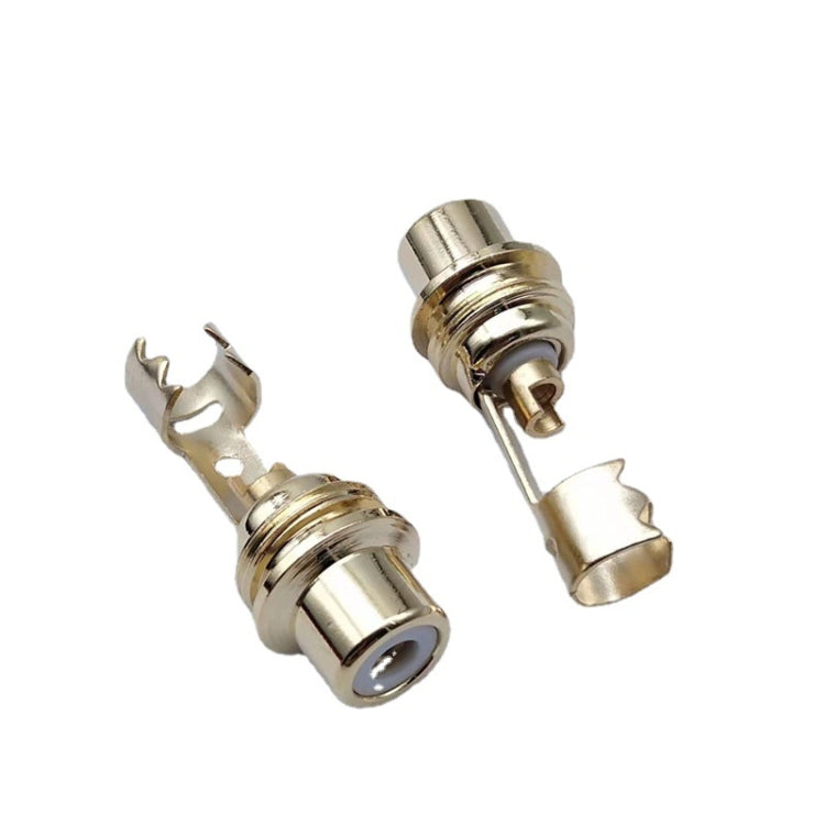 Spina audio AV 10psc Spina femmina RCA Lotus con clip, 10psc