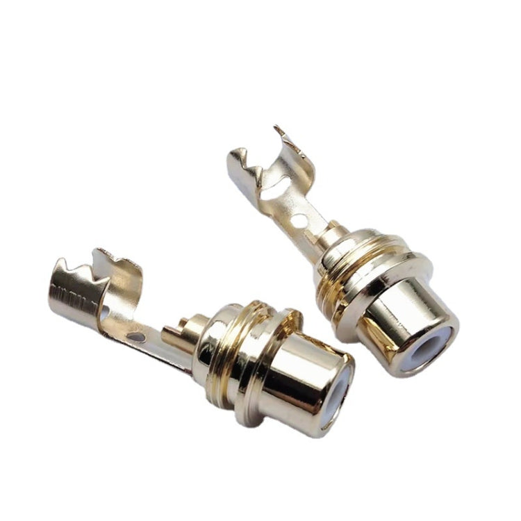 Spina audio AV 10psc Spina femmina RCA Lotus con clip, 10psc