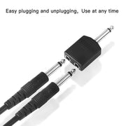 10 connettori da 6,5 mm maschio mono a doppio connettore di conversione audio femmina da 6,5 mm, 6.5mm Male To Dual 6.5mm Female