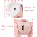 Mini lampada da tavolo ricaricabile per ornamento da tavolo con luce notturna per cartoni animati fai-da-te