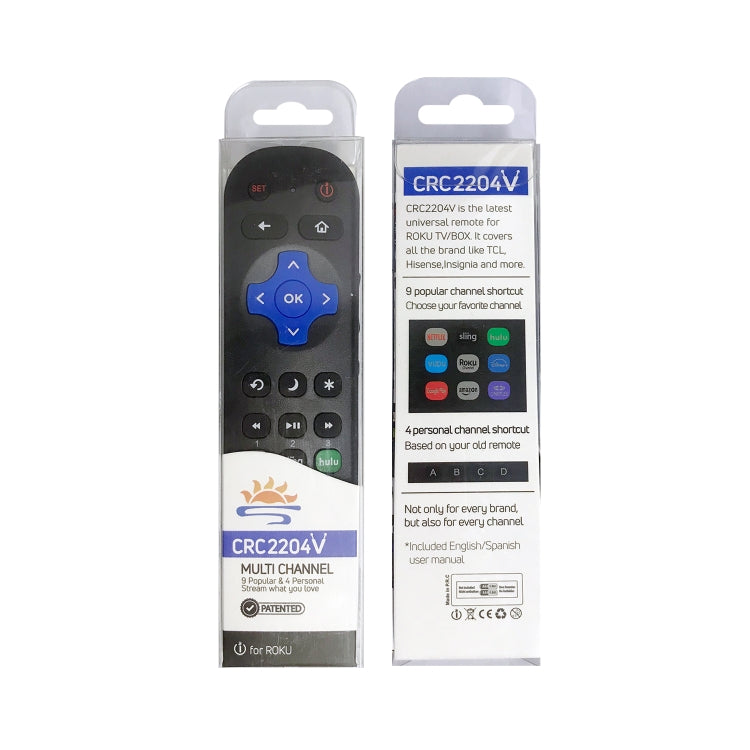 CRC2204V Per ROKU TV Telecomando universale Smart TV LCD Telecomando a infrarossi, CRC2204V