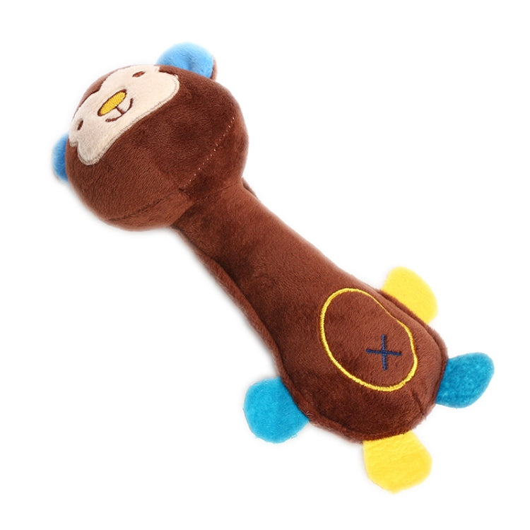 3pcs giocattoli per cani peluche giocattoli sonori forniture per cani dentizione resistenti al morso, Monkey, Pig, Deer