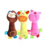3pcs giocattoli per cani peluche giocattoli sonori forniture per cani dentizione resistenti al morso, Monkey, Pig, Deer