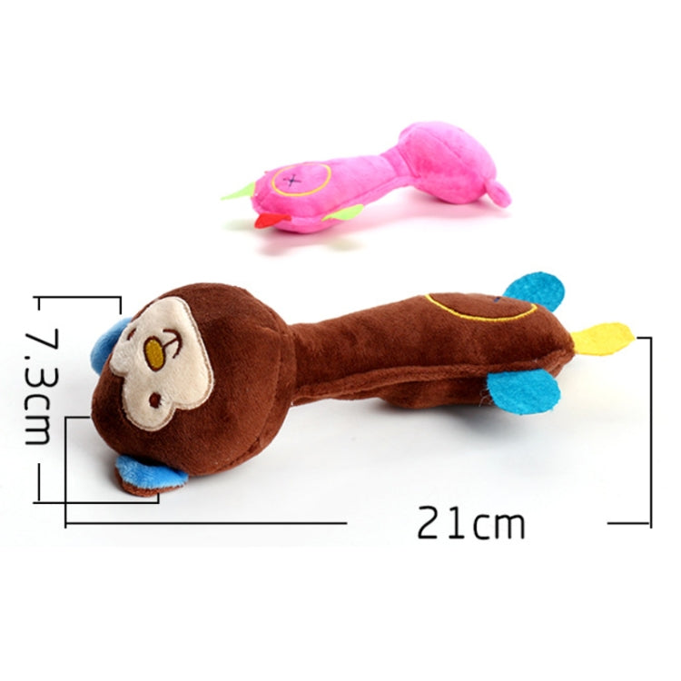 3pcs giocattoli per cani peluche giocattoli sonori forniture per cani dentizione resistenti al morso, Monkey, Pig, Deer