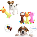 3pcs giocattoli per cani peluche giocattoli sonori forniture per cani dentizione resistenti al morso, Monkey, Pig, Deer