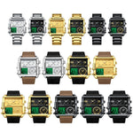 BINBOND B3332 Orologio sportivo quadrato multifunzionale al quarzo impermeabile