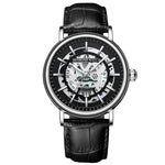 BINBOND B7872 Orologio al quarzo impermeabile luminoso cavo multifunzionale, Black Steel-Black-White, White Steel-Black-White, Full-gold-Black-Gold, Black Leather-Black-Black, Black Leather-White-Black, Black Leather-Full-gold-Black