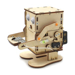 Robot che mangia monete Giocattolo scientifico fai-da-te per bambini Kit di esperimenti scientifici educativi Artigianato in legno, Robot Eating Coins