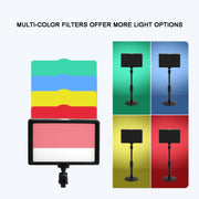 Luce LED 8 pollici 3200-5500K pannello piatto per fotografia