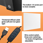 Luce LED 10 pollici 3000-6500K per fotografia con staffa